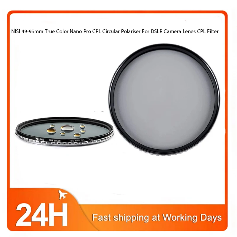 NISI 49-95mm True Color Nano Pro CPL Circular Polariser For DSLR Camera Lenes CPL Filter
NISI 49-95mm True Color Nano Pro CPL Circular Polariser For DSLR Camera Lenes CPL Filter