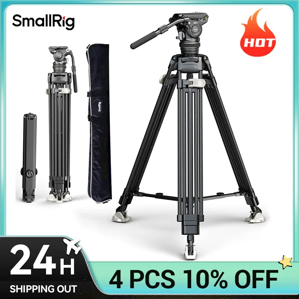 SmallRig AD-120 FreeBlazer Counterbalance Carbon Fiber Video Tripod Kit, 77" Video Tripod with 6-Step Counterbalance, Adjustable
SmallRig AD-120 FreeBlazer Counterbalance Carbon Fiber Video Tripod Kit, 77" Video Tripod with 6-Step Counterbalance, Adjustable