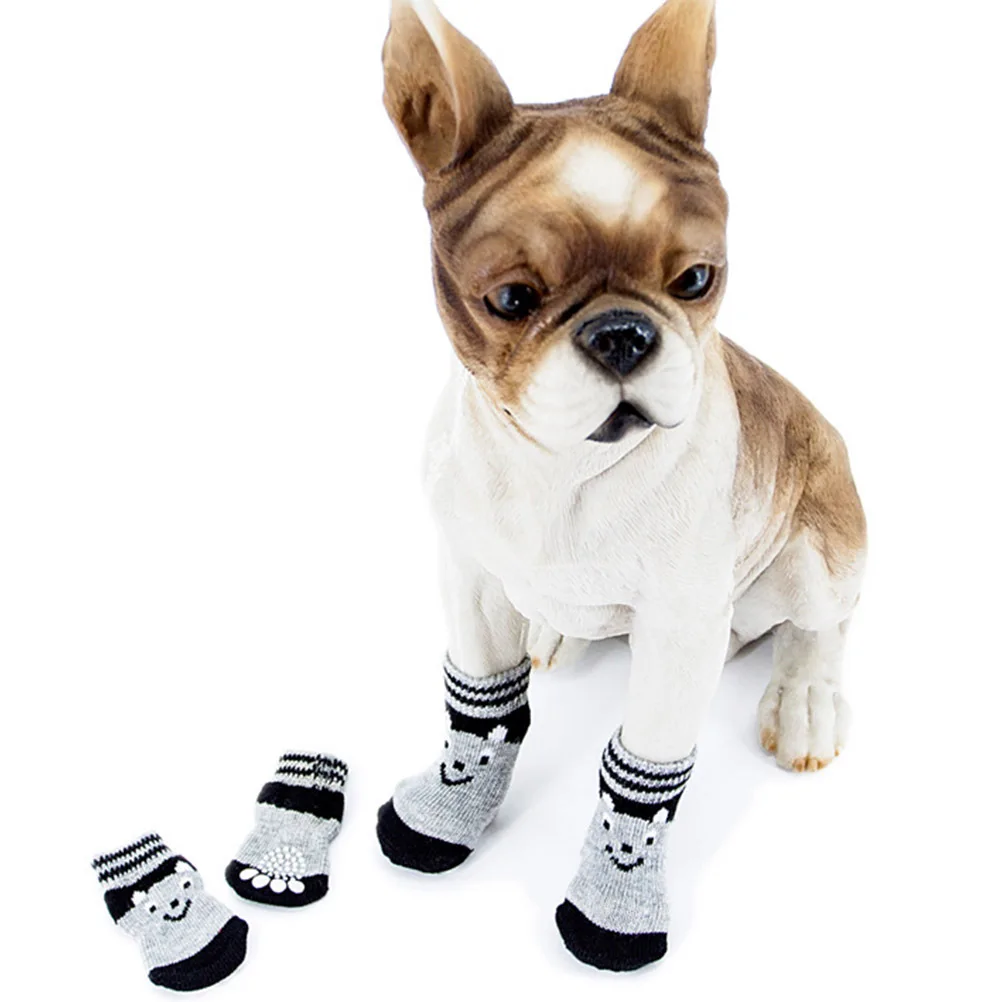 3Pairs Anti-Slip Dog Socks Soft Comfortable Paw Protectors Indoor Boots Small Puppy Footwear Non-Slip Socks for Pets 
3Pairs Anti-Slip Dog Socks Soft Comfortable Paw Protectors Indoor Boots Small Puppy Footwear Non-Slip Socks for Pets