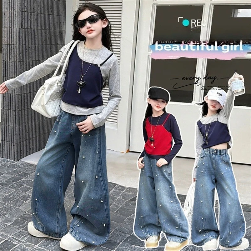 Детская одежда: Новая футболка для девочек с длинным рукавом, имитация двухслойности, весна-осень 2026, в уличном стиле, мягкая и удобная
Детская одежда: Новая футболка для девочек с длинным рукавом, имитация двухслойности, весна-осень 2026, в уличном стиле, мягкая и удобная