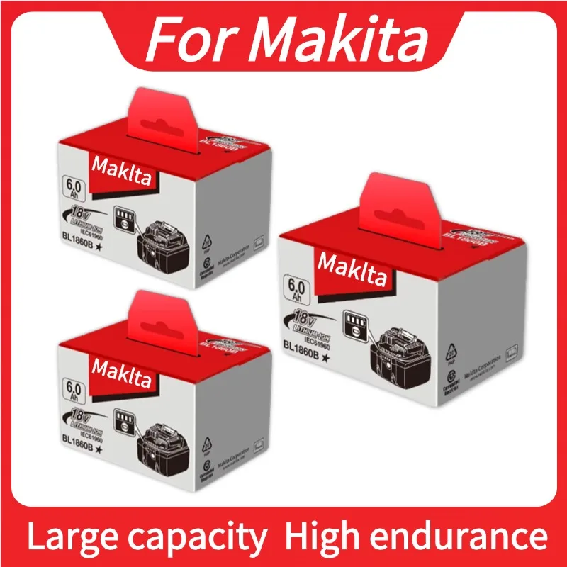 Genuine Batterie for Makita 18V, for Makita 18V Battery 6Ah, Universal Use, Lightweight Design, Great for Overhead Work.
Genuine Batterie for Makita 18V, for Makita 18V Battery 6Ah, Universal Use, Lightweight Design, Great for Overhead Work.