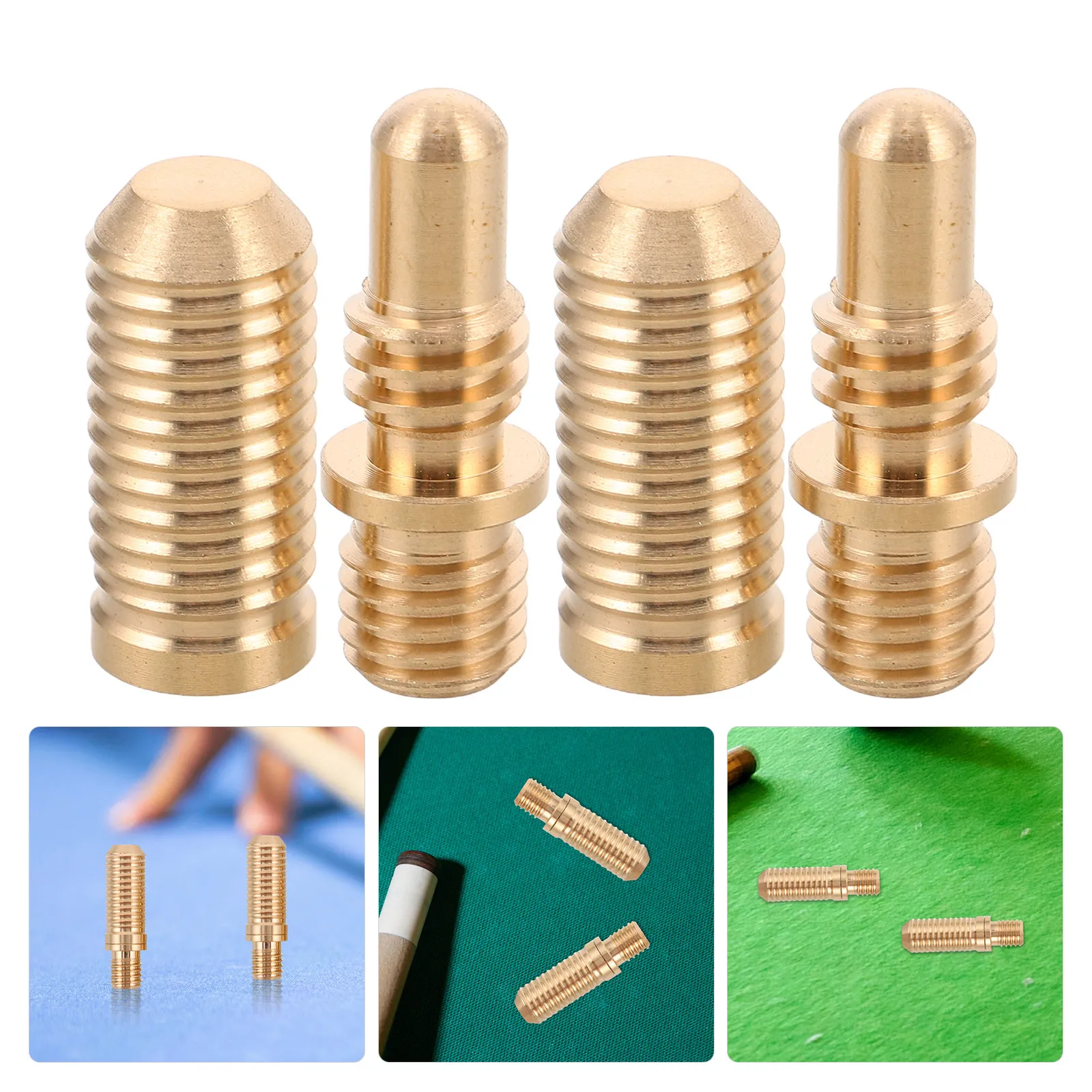 4Pcs Heavy Duty Copper Billiard Cue Joint Screws for Pool Stick Length Extension DIY Repair Secure Fit Cue Stick Hardware
4Pcs Heavy Duty Copper Billiard Cue Joint Screws for Pool Stick Length Extension DIY Repair Secure Fit Cue Stick Hardware