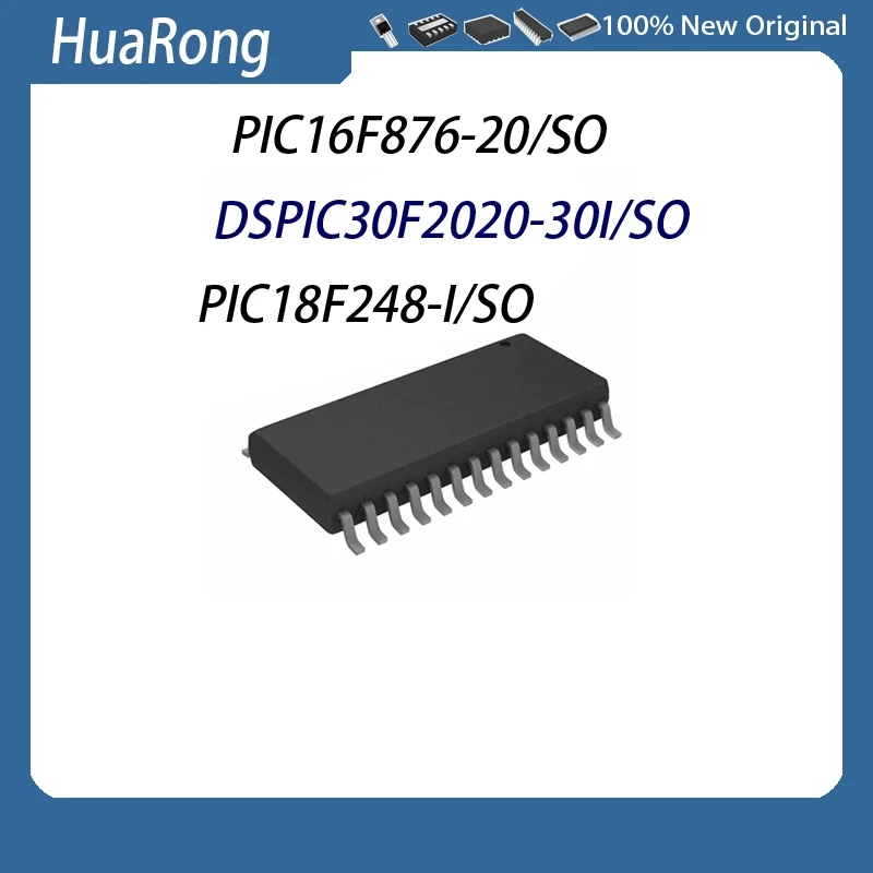 New 5Pcs/lot PIC16F876-20I/SO PIC16F876-20/SO DSPIC30F2020-30I-SO PIC18F248-I-SO SOP-28
New 5Pcs/lot PIC16F876-20I/SO PIC16F876-20/SO DSPIC30F2020-30I-SO PIC18F248-I-SO SOP-28