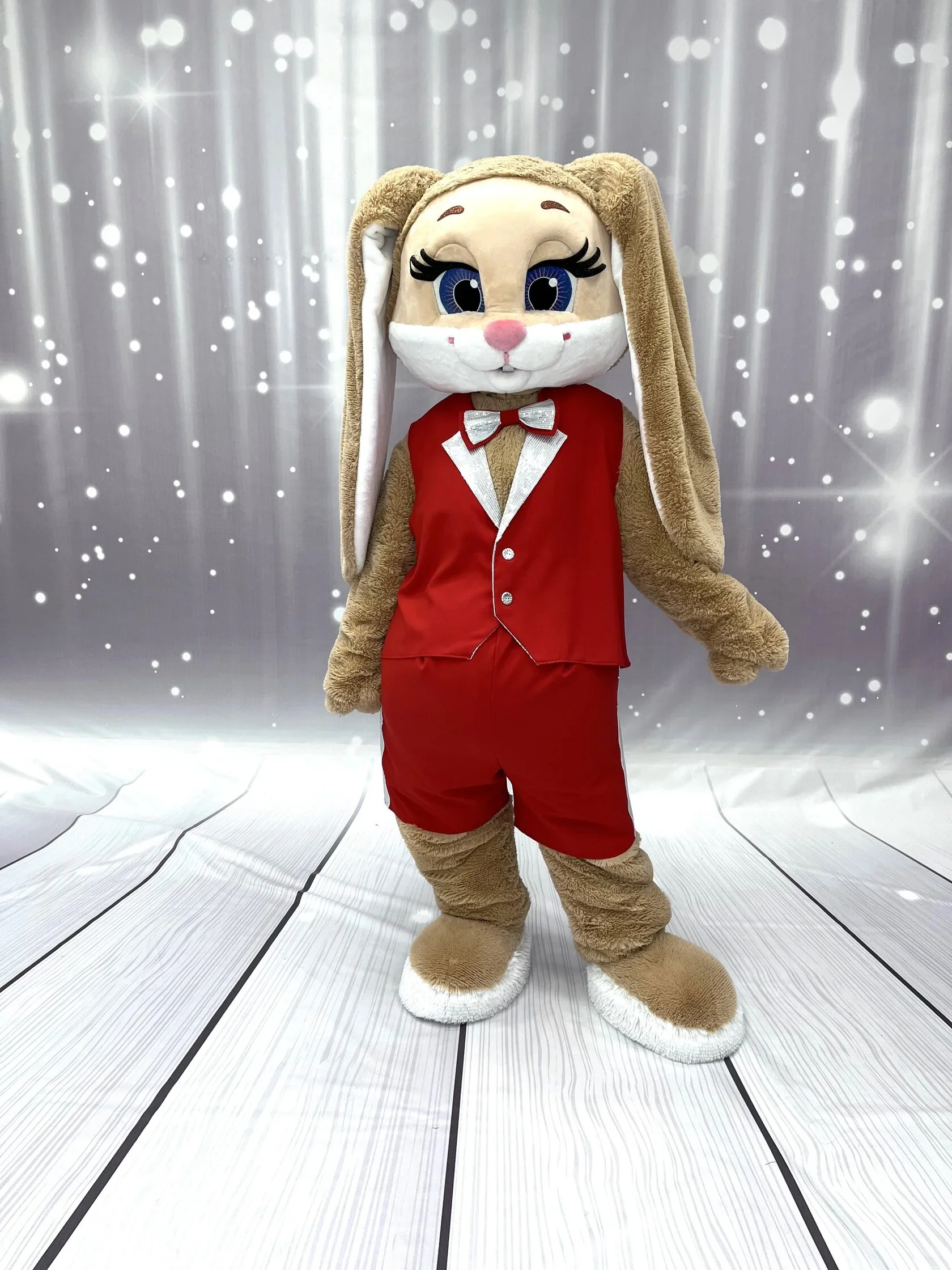 Red Suit Bunny Mascot Brown Rabbit Advertising Walk Mascot Costumes Adult Clothing Carnival Party Fashion Show
Red Suit Bunny Mascot Brown Rabbit Advertising Walk Mascot Costumes Adult Clothing Carnival Party Fashion Show
