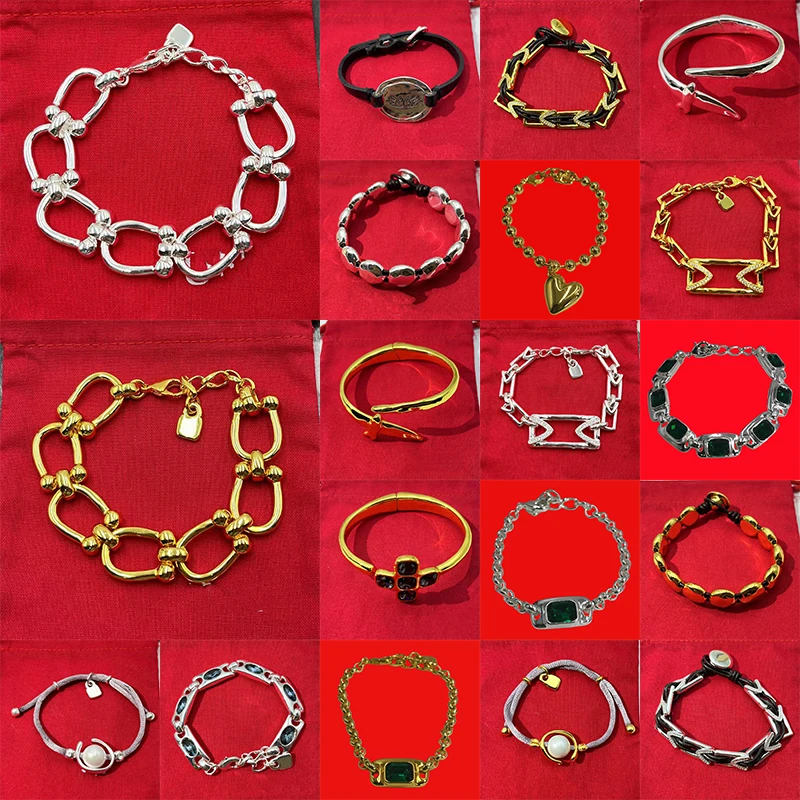 Jewelry Handmade Set2026 Spanish Fashion Mixed Style Bracelet Series Gold, Silver and Statement Design Jewelry Set
Jewelry Handmade Set2026 Spanish Fashion Mixed Style Bracelet Series Gold, Silver and Statement Design Jewelry Set