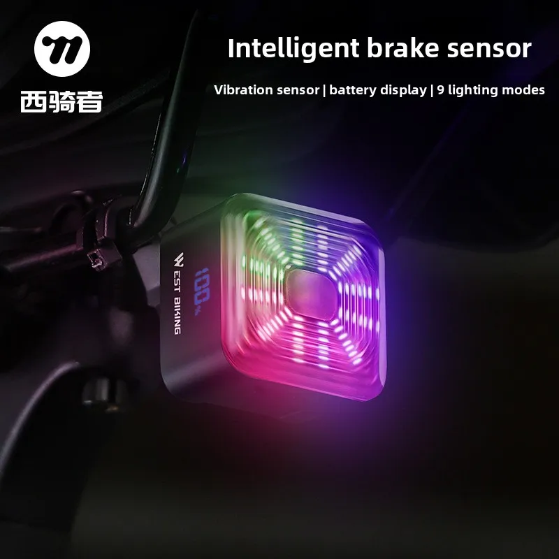 Bicycle Smart Tail Light with Brake Sensor, Power Display, Tail Light for Mountain and Road Bikes, Cycling Equipment
Bicycle Smart Tail Light with Brake Sensor, Power Display, Tail Light for Mountain and Road Bikes, Cycling Equipment