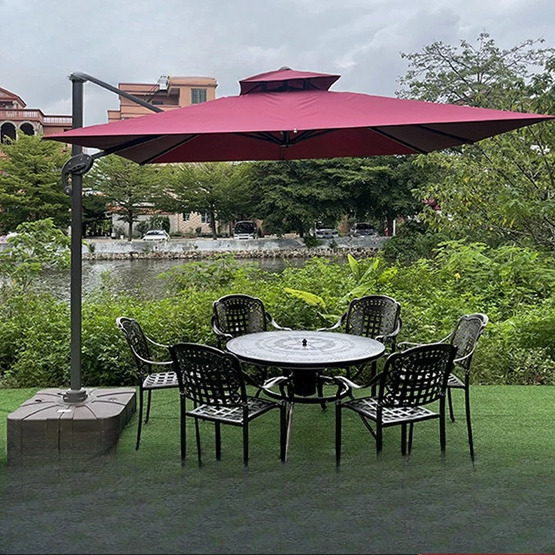 Комплект садовой мебели из литого алюминия: водонепроницаемые и солнцезащитные стулья для террасы, стол и стулья для отеля, чехлы для стульев.
Комплект садовой мебели из литого алюминия: водонепроницаемые и солнцезащитные стулья для террасы, стол и стулья для отеля, чехлы для стульев.