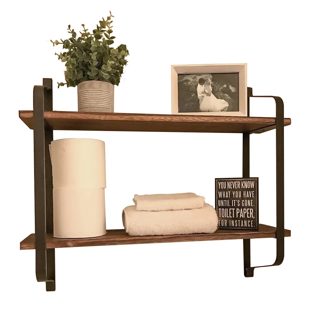Floating Shelf 2-Tier Wall Shelf Industrial Decorative Hanging Kitchen Bathroom
Floating Shelf 2-Tier Wall Shelf Industrial Decorative Hanging Kitchen Bathroom