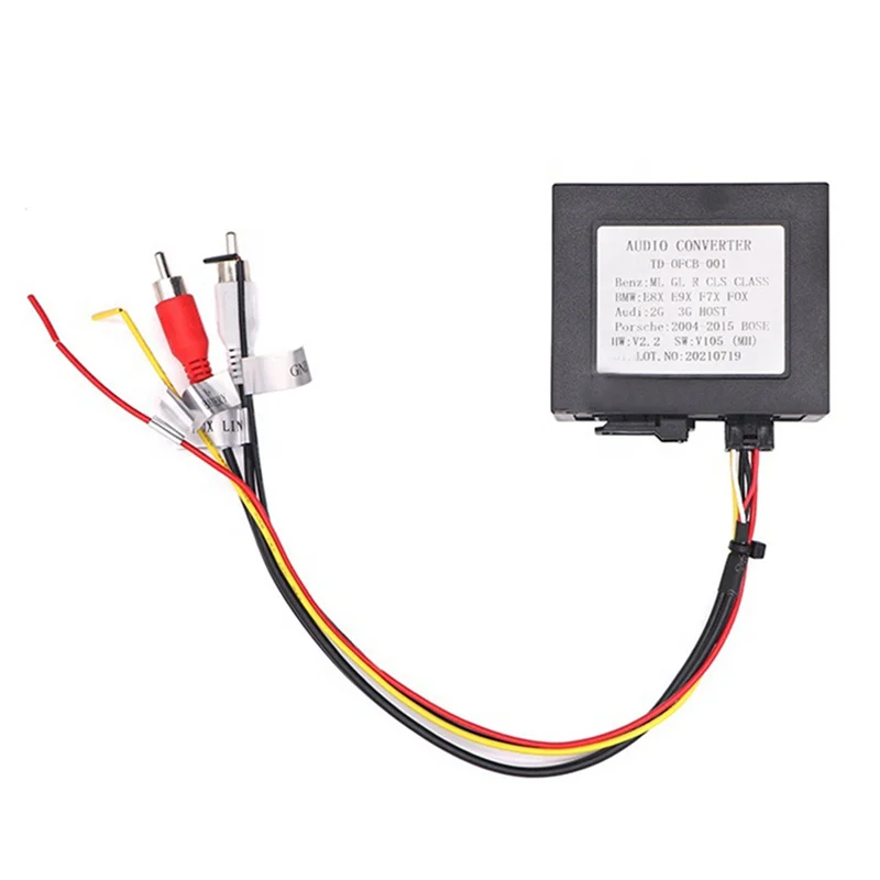 Car Stereo MOST Fiber Optical Radio Decoder Amplifier Adapter Box for Porsche Cayenne for Mercedes Benz ML/GLR/W164/W251
Car Stereo MOST Fiber Optical Radio Decoder Amplifier Adapter Box for Porsche Cayenne for Mercedes Benz ML/GLR/W164/W251