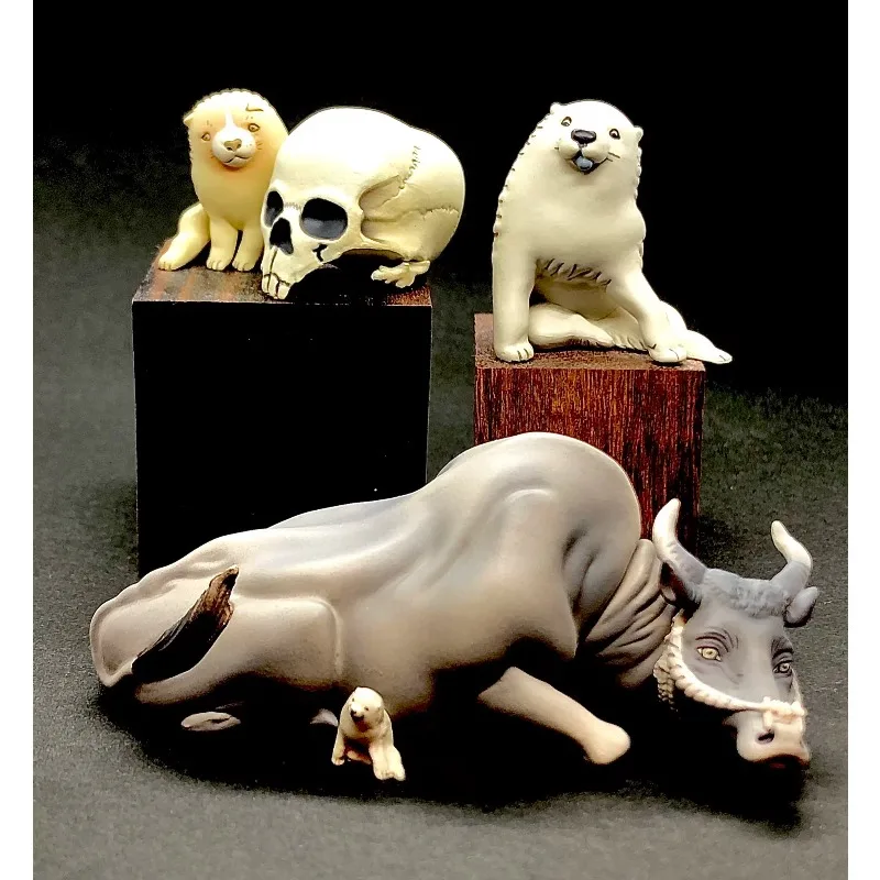 Original KITAN CLUB Gashapon Capsule Toy Figure Kawaii Cute Skull Buffalo Dog Lying Position Miniature Animal Figurine Anime
Original KITAN CLUB Gashapon Capsule Toy Figure Kawaii Cute Skull Buffalo Dog Lying Position Miniature Animal Figurine Anime
