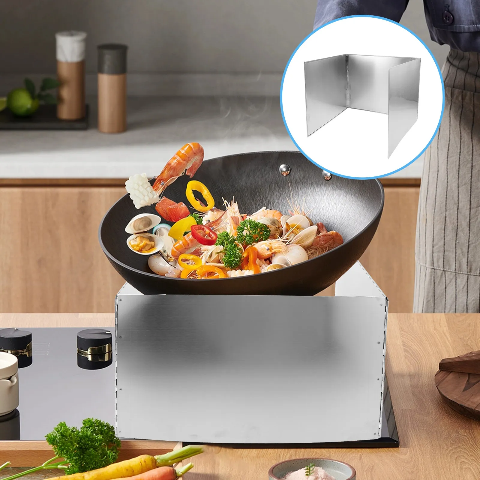 Stove Grease Splash Guard Stainless Steel Foldable Kitchen Oil Splatter Screen Heat Resistant Splashback Protector for Cooking
Stove Grease Splash Guard Stainless Steel Foldable Kitchen Oil Splatter Screen Heat Resistant Splashback Protector for Cooking