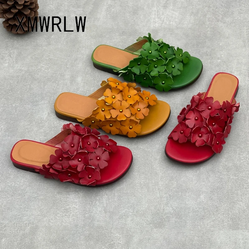 XMWRLW 2026 Women Summer Flat Shoes Slippers Retro Style Female Rubber Sole Non Slip Shoes Summer Slippers Flat Handmade Shoe
XMWRLW 2026 Women Summer Flat Shoes Slippers Retro Style Female Rubber Sole Non Slip Shoes Summer Slippers Flat Handmade Shoe