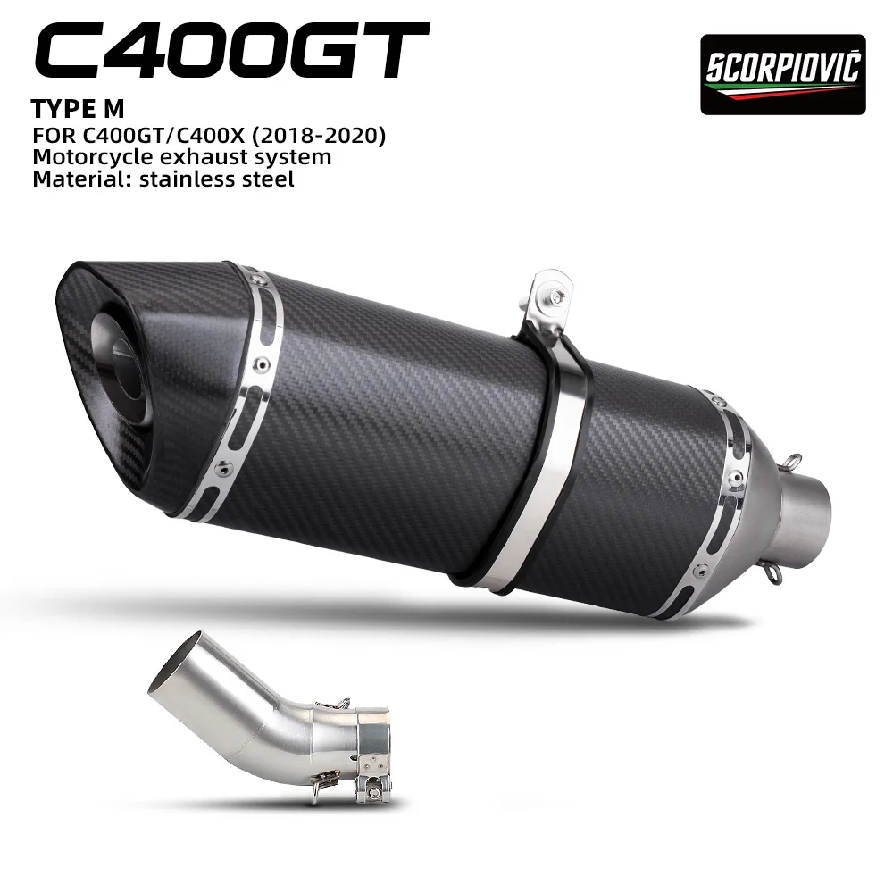Motorcycle Exhaust Muffler Escape with DB Killer for C400GT C400X 2018 2019 2020 Slip on
Motorcycle Exhaust Muffler Escape with DB Killer for C400GT C400X 2018 2019 2020 Slip on