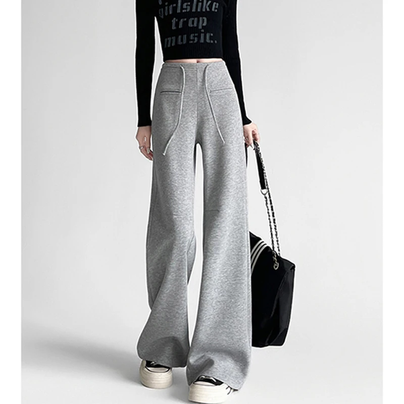 MEXZT Black Sweatpants Women Streetwear Baggy Joggers Fashion Drawstring Wide Leg Pants Summer Korean Casual Straight Trousers
MEXZT Black Sweatpants Women Streetwear Baggy Joggers Fashion Drawstring Wide Leg Pants Summer Korean Casual Straight Trousers