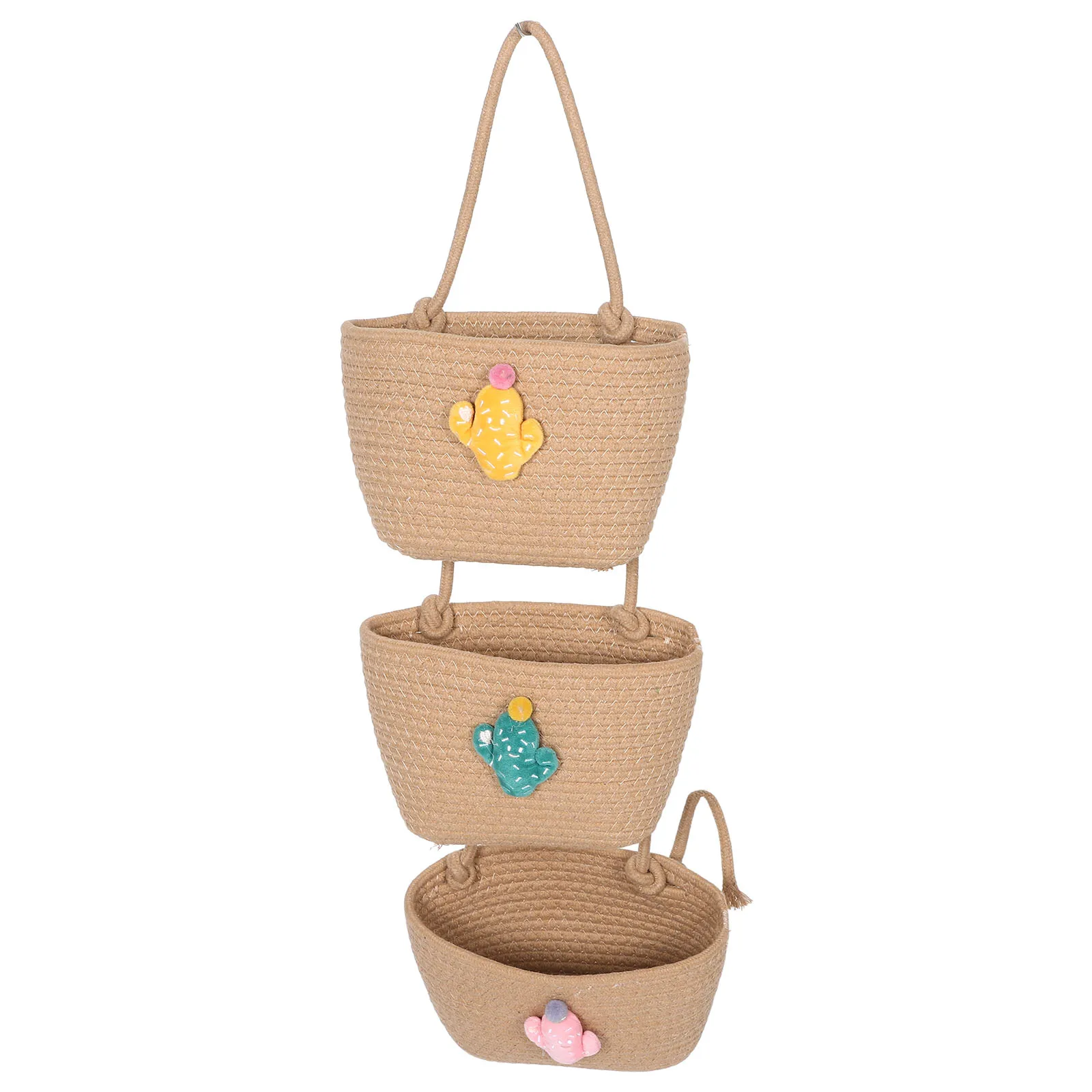 Three Tier Hanging Shelf Car Macrame Storage Baskets Wall Hanging Baskets RV Home Nursery ganizer Space Saving Solution
Three Tier Hanging Shelf Car Macrame Storage Baskets Wall Hanging Baskets RV Home Nursery ganizer Space Saving Solution