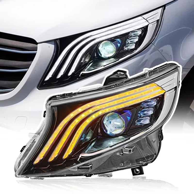 Automotive LED Headlamp 16-23 for V Class Vito V260 Modified Full LED Headlamp Assembly
Automotive LED Headlamp 16-23 for V Class Vito V260 Modified Full LED Headlamp Assembly