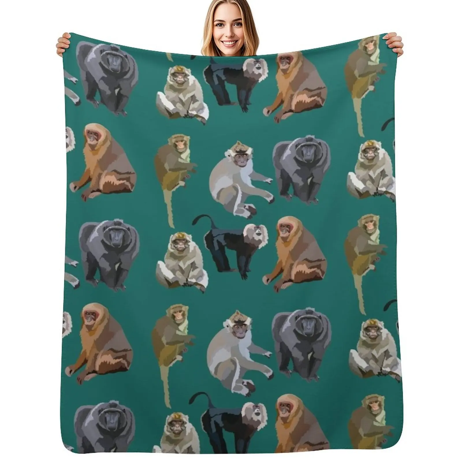 M is for Macaque Throw Blanket Warm Napping Blanket for Office Couch Bed
M is for Macaque Throw Blanket Warm Napping Blanket for Office Couch Bed