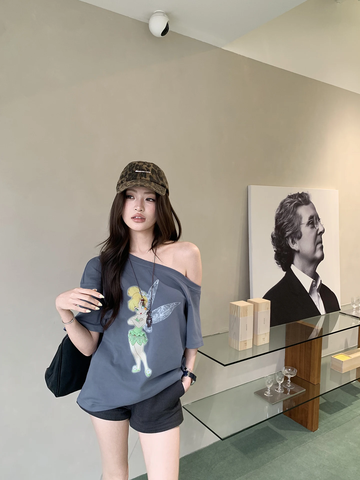 Retro American Style Fairy Print Loose Shoulder T-Shirt Women's Spring Top Comfortable Breathable Cotton Soft Casual Fashion
Retro American Style Fairy Print Loose Shoulder T-Shirt Women's Spring Top Comfortable Breathable Cotton Soft Casual Fashion