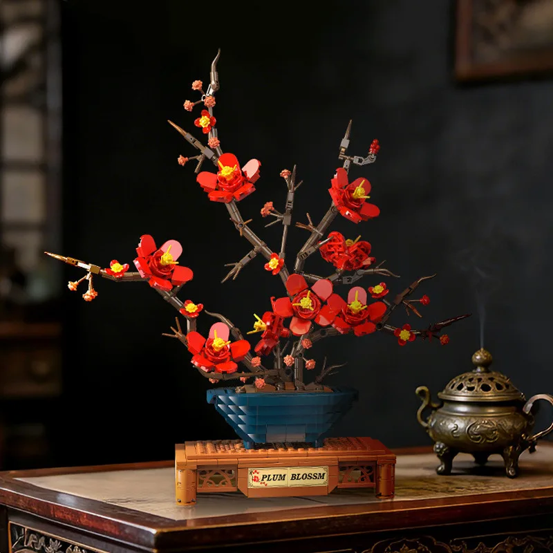 Assembled DIY Simulated Small Particle Building Block Flower, Pride Bone Plum Blossom Potted Flower Bouquet Ornament Toy
Assembled DIY Simulated Small Particle Building Block Flower, Pride Bone Plum Blossom Potted Flower Bouquet Ornament Toy