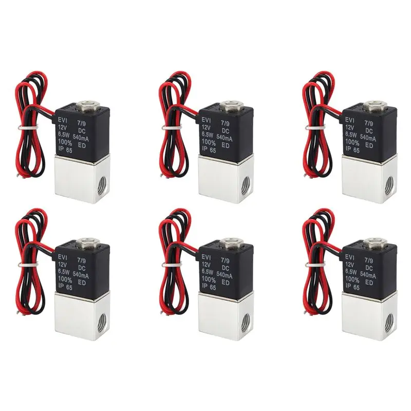 Электромагнитный клапан CYCLI-6X DC12V, 1/4 дюйма, 2-ходовой, нормально закрытый, прямого действия, пневматический, для воды, воздуха, газа
Электромагнитный клапан CYCLI-6X DC12V, 1/4 дюйма, 2-ходовой, нормально закрытый, прямого действия, пневматический, для воды, воздуха, газа