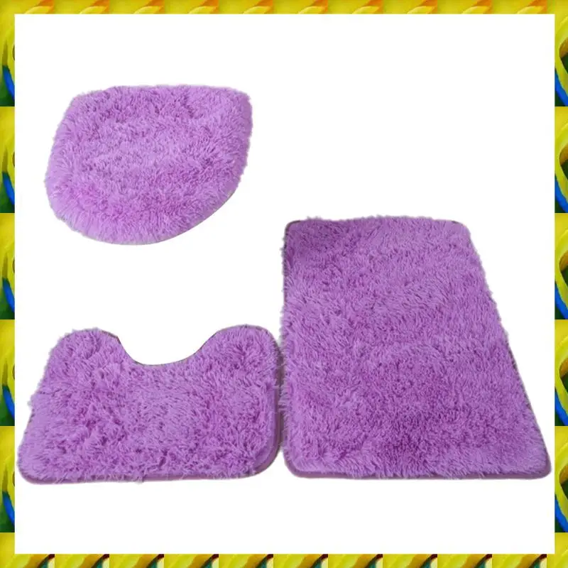 WFF Toilet Seat Cover 3Pcs Bath Mat Shower Room Floor Rug Home Bathroom Anti-Slip Absorbent Doormat Bathtub Decor Carpet
WFF Toilet Seat Cover 3Pcs Bath Mat Shower Room Floor Rug Home Bathroom Anti-Slip Absorbent Doormat Bathtub Decor Carpet