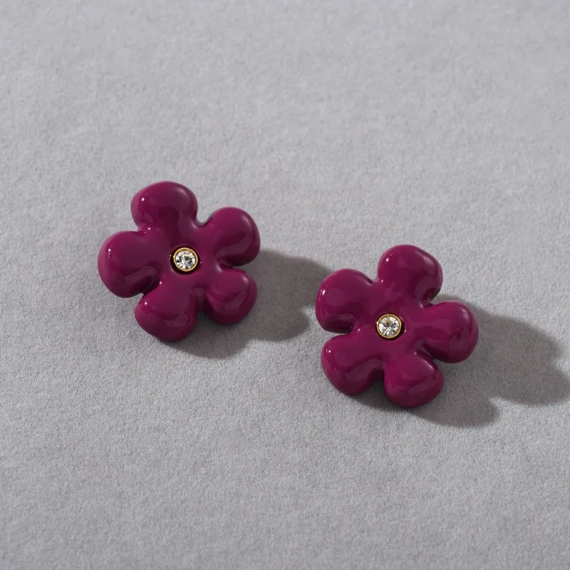 Fashion Sweet Romantic Purple Flower Women's Brooch Designer Luxury High-quality Banquet Party Flower Earrings Accessories
Fashion Sweet Romantic Purple Flower Women's Brooch Designer Luxury High-quality Banquet Party Flower Earrings Accessories
