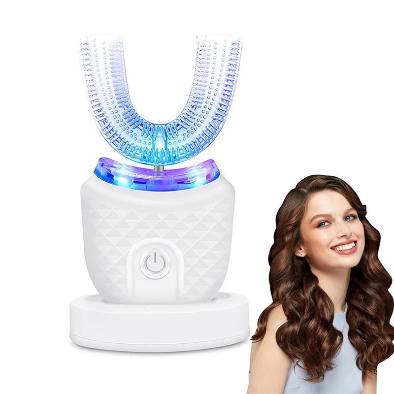 Portable U Shape Ultrasonic Electric Toothbrush 360 Degree Automatic Cleaning Whitening Teeth Sonic Toothbrush Household Use
Portable U Shape Ultrasonic Electric Toothbrush 360 Degree Automatic Cleaning Whitening Teeth Sonic Toothbrush Household Use