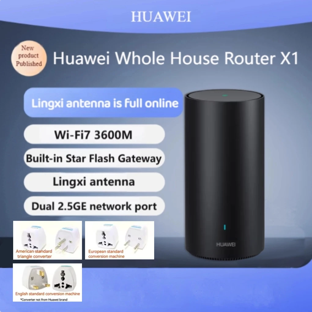 Маршрутизатор Huawei X1: шлюз NearLink, массив 11 антенн, Wi-Fi7, гигабитное проникновение, полные гигабитные порта, высокоскоростное покрытие для всего дома
Маршрутизатор Huawei X1: шлюз NearLink, массив 11 антенн, Wi-Fi7, гигабитное проникновение, полные гигабитные порта, высокоскоростное покрытие для всего дома