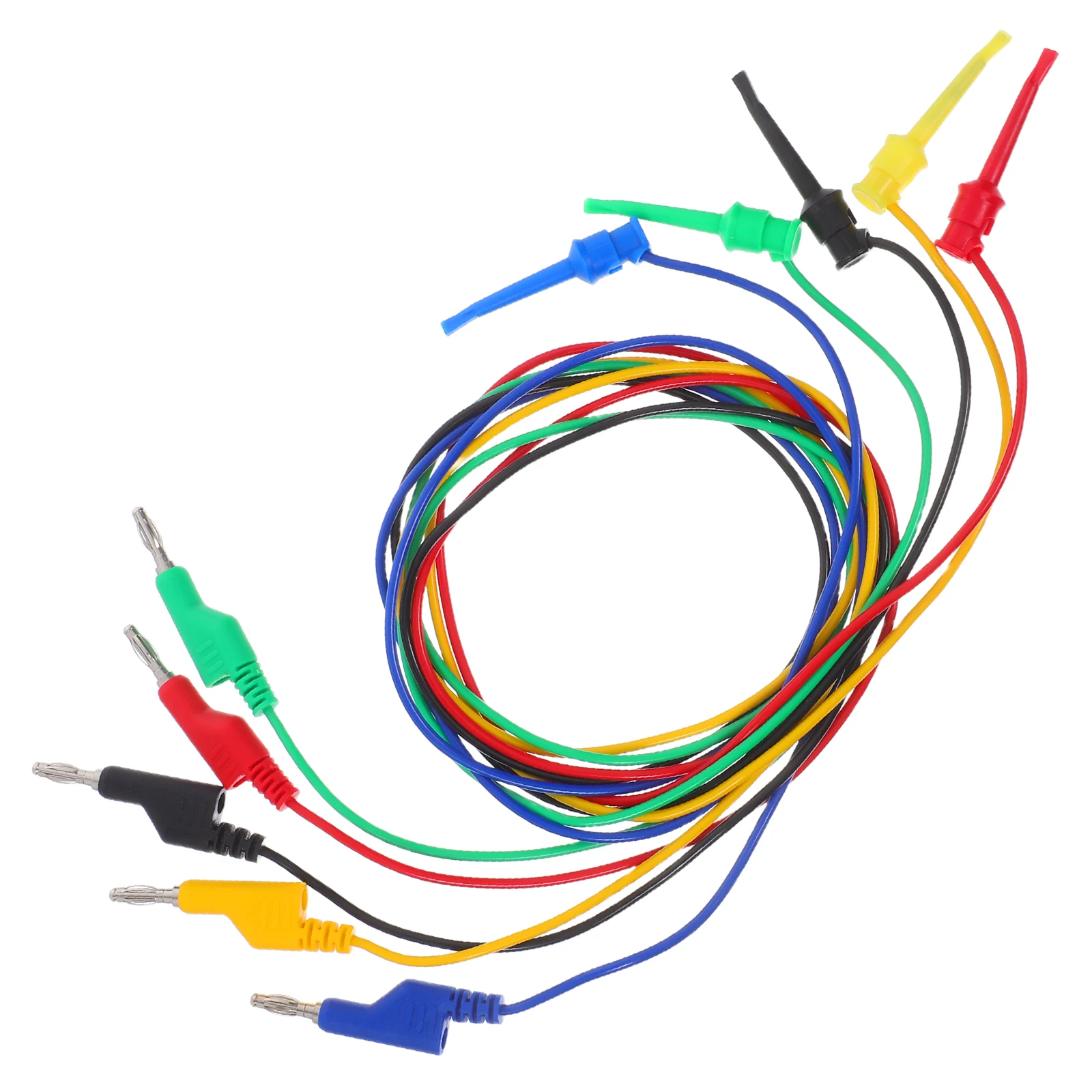 5 Pcs Test Line Multimeter Clip Wires All Bronze Electrical Jumper Lead Banana Cables Probe
5 Pcs Test Line Multimeter Clip Wires All Bronze Electrical Jumper Lead Banana Cables Probe