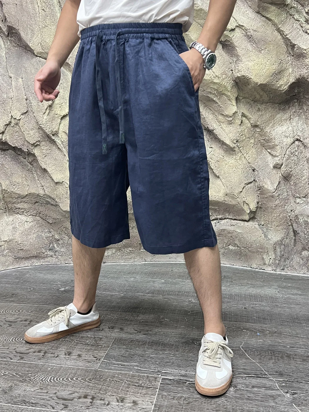 American Style Heavyweight Natural Washed Linen Men's Loose Fit Six Inch Shorts Breathable Comfortable Summer Shorts
American Style Heavyweight Natural Washed Linen Men's Loose Fit Six Inch Shorts Breathable Comfortable Summer Shorts