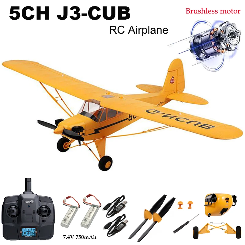 Parkten RC Plane RTF 2.4G Brushless Motor 3D/6G Remote Control Airplane Wltoys A160 Upgraded J3-CUB Yellow And RED Ready To Fly 
Parkten RC Plane RTF 2.4G Brushless Motor 3D/6G Remote Control Airplane Wltoys A160 Upgraded J3-CUB Yellow And RED Ready To Fly
