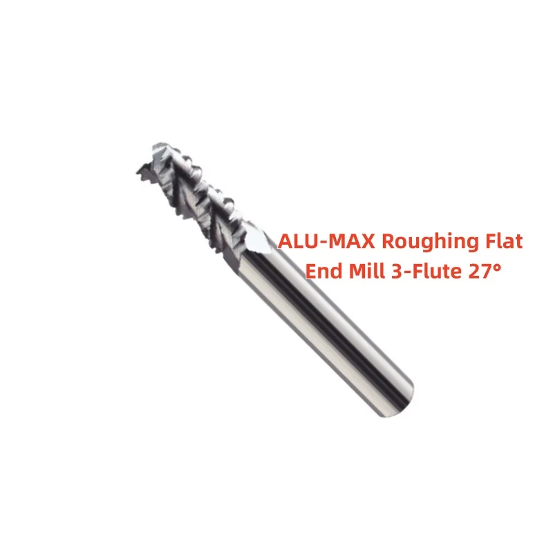 ALU-MAX 3-Flute Roughing End Mill 27° Helix for Aluminum Alloy, 4mm-20mm Diameter
ALU-MAX 3-Flute Roughing End Mill 27° Helix for Aluminum Alloy, 4mm-20mm Diameter