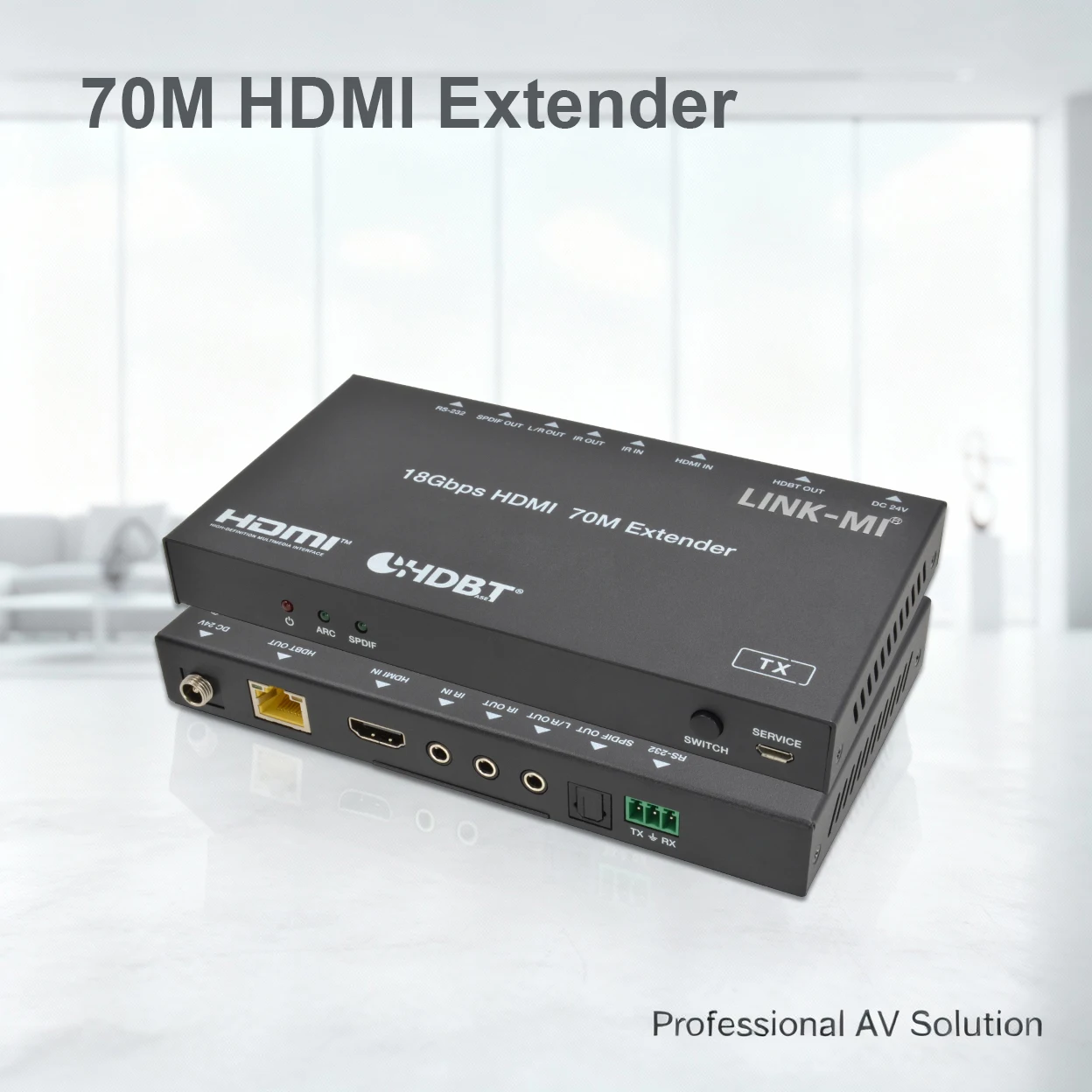 Удлинитель HDMI2.0b, 18 Гбит/с, ARC/Bi-IR/RS-232/CEC — 4K при 60 Гц YUV4:4:4, 70 м (1080 P)/40 м (4K), PoC, HDCP2.2/1.4, HDR
Удлинитель HDMI2.0b, 18 Гбит/с, ARC/Bi-IR/RS-232/CEC — 4K при 60 Гц YUV4:4:4, 70 м (1080 P)/40 м (4K), PoC, HDCP2.2/1.4, HDR