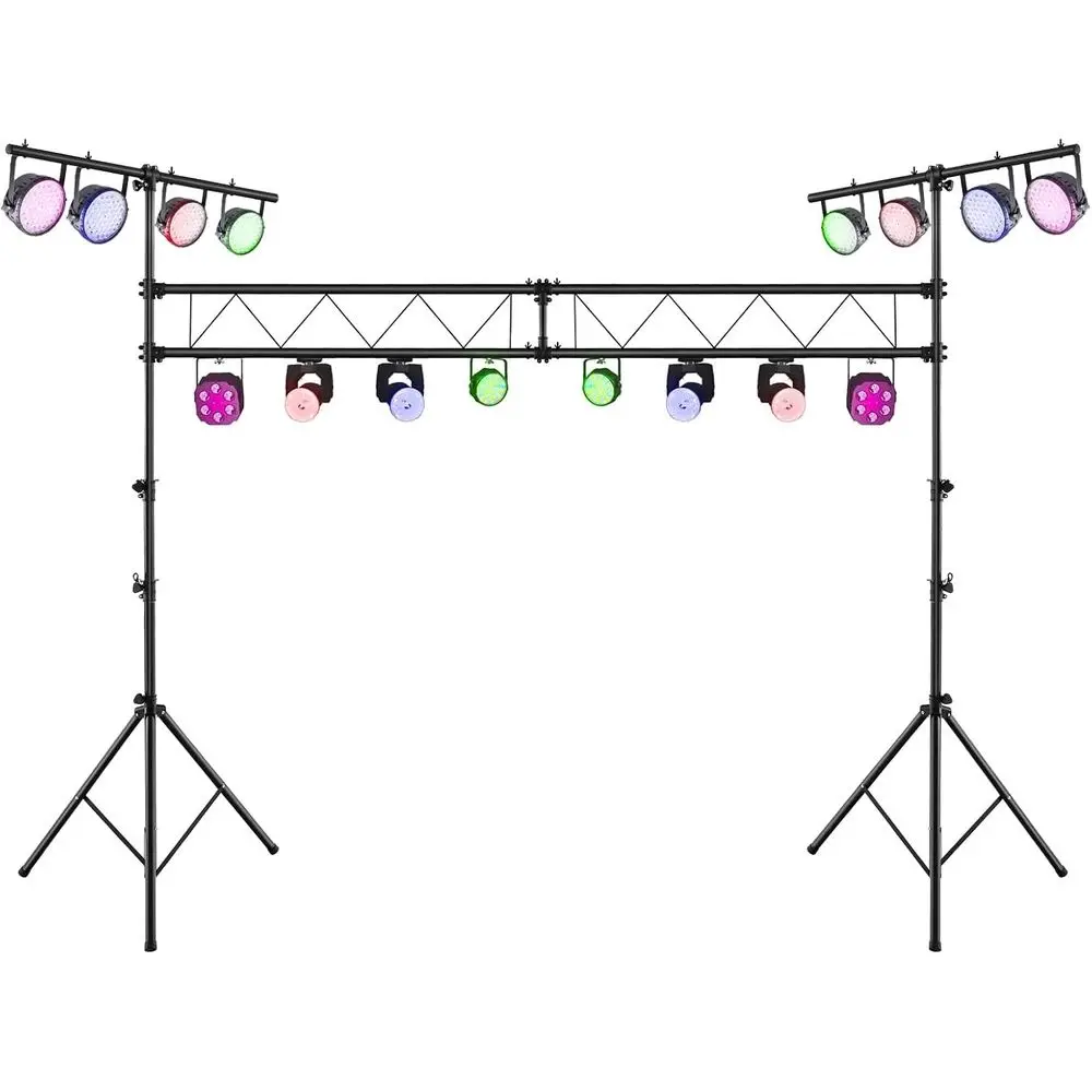 Lighting Stand System: 14-Tier, 32-Light Capacity, Up to 220lbs, Adjustable Heights, Ideal for Stages, Bars, Parties, and Bands
Lighting Stand System: 14-Tier, 32-Light Capacity, Up to 220lbs, Adjustable Heights, Ideal for Stages, Bars, Parties, and Bands