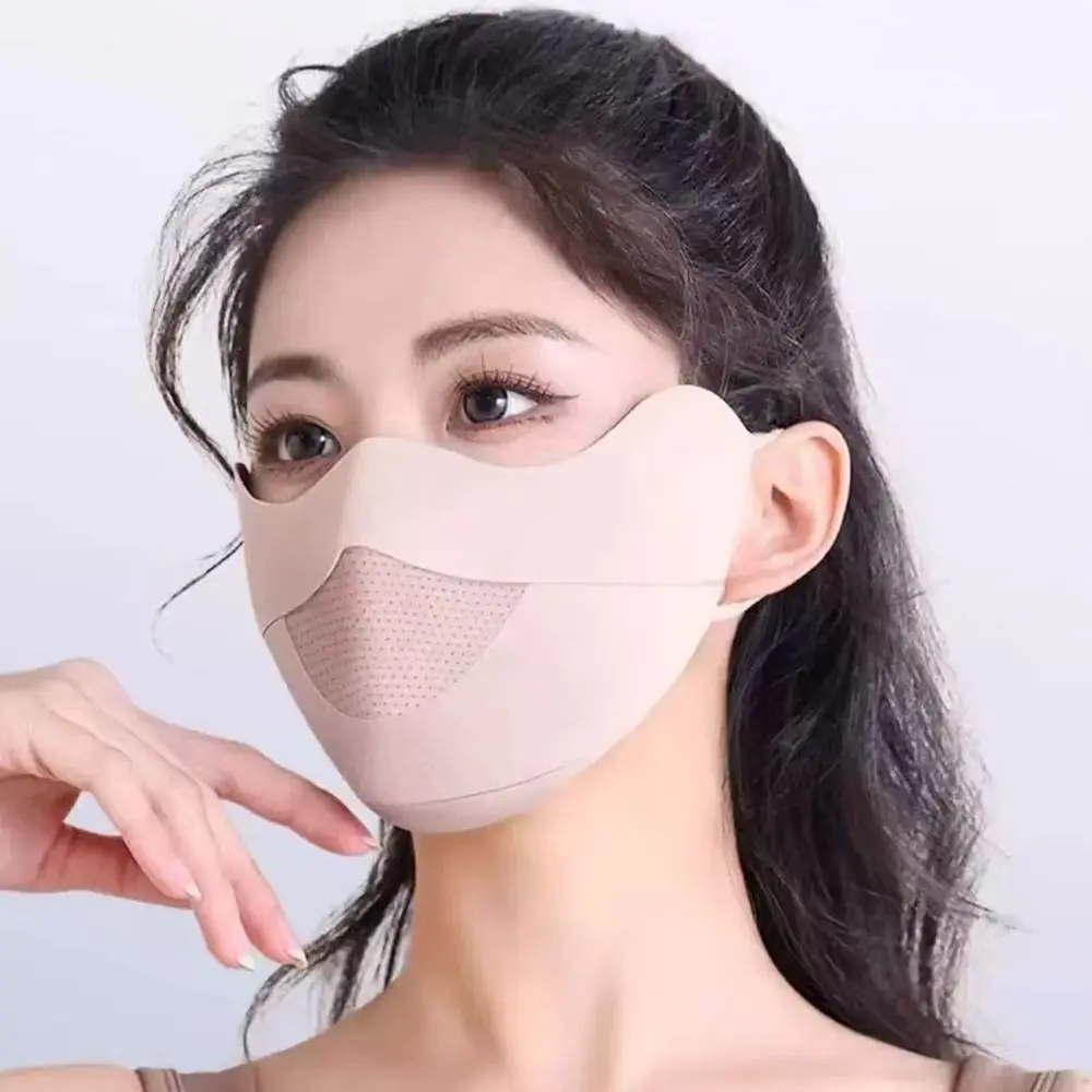 Cool Sun Protection UV Face Mask Quick Drying Breathable Ice Silk Sunscreen Mask Solid Color UV Protection Thin Face Veil Women
Cool Sun Protection UV Face Mask Quick Drying Breathable Ice Silk Sunscreen Mask Solid Color UV Protection Thin Face Veil Women