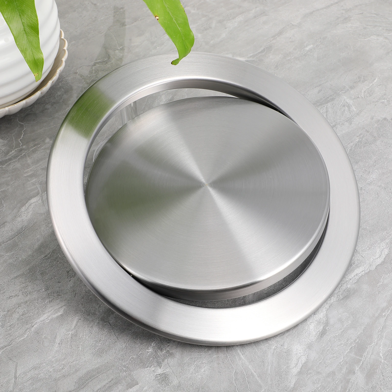 Stainless Steel Trash Can Lid Recessed Replacement Swinging Silver Flush Kitchen Bathroom Waste Bin Cover Embedded Table Top
Stainless Steel Trash Can Lid Recessed Replacement Swinging Silver Flush Kitchen Bathroom Waste Bin Cover Embedded Table Top