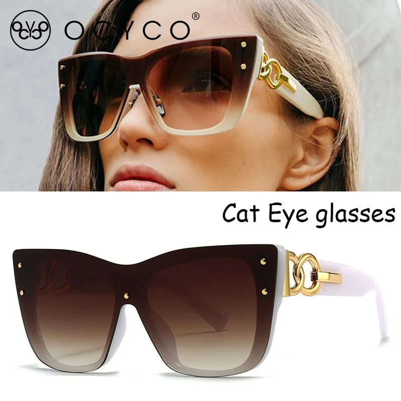 OCYCO Oversize Cat Eye Sunglasses Women Brand Designer Retro Sunglass Pilot Sun Glasses Female UV400 Lens
OCYCO Oversize Cat Eye Sunglasses Women Brand Designer Retro Sunglass Pilot Sun Glasses Female UV400 Lens