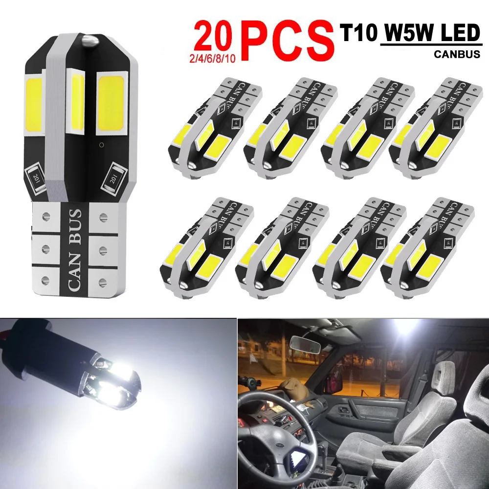 T10 Interior Car Lights,12V Super Bright LED Bulb for Map Lights,Reading Lights,License Plate Lights,Universal 5630 8SMD White
T10 Interior Car Lights,12V Super Bright LED Bulb for Map Lights,Reading Lights,License Plate Lights,Universal 5630 8SMD White