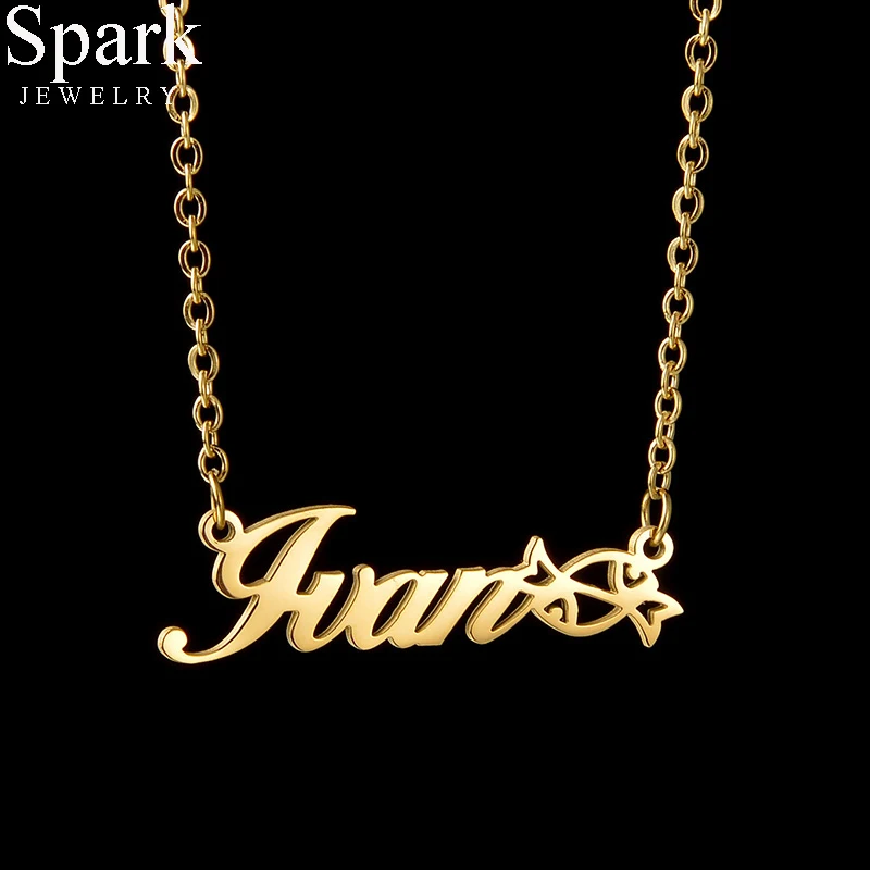 Искра из нержавеющей стали, индивидуальные именные буквы, простой дизайн, ожерелья для женщин, персонализированная табличка с именем, вечерние подарки на день рождения
Искра из нержавеющей стали, индивидуальные именные буквы, простой дизайн, ожерелья для женщин, персонализированная табличка с именем, вечерние подарки на день рождения