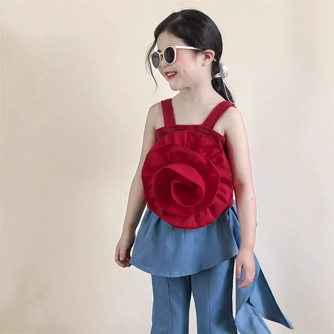 Girls Clothes Set Vest+Pants Suits Child Two Pieces Of Short Top+Trousers Bottom Sweetheart Summer Casual Clothing Set Size 2-9Y
Girls Clothes Set Vest+Pants Suits Child Two Pieces Of Short Top+Trousers Bottom Sweetheart Summer Casual Clothing Set Size 2-9Y