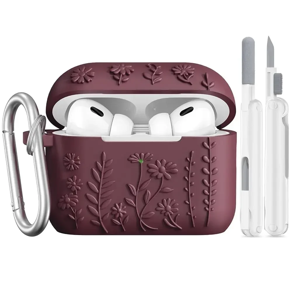 for AirPods Pro 3 Case (2025), Compatible with Airpod Pro 3rd Generation Case, 3D Floral Embossed Soft Silicone Protective C
for AirPods Pro 3 Case (2025), Compatible with Airpod Pro 3rd Generation Case, 3D Floral Embossed Soft Silicone Protective C