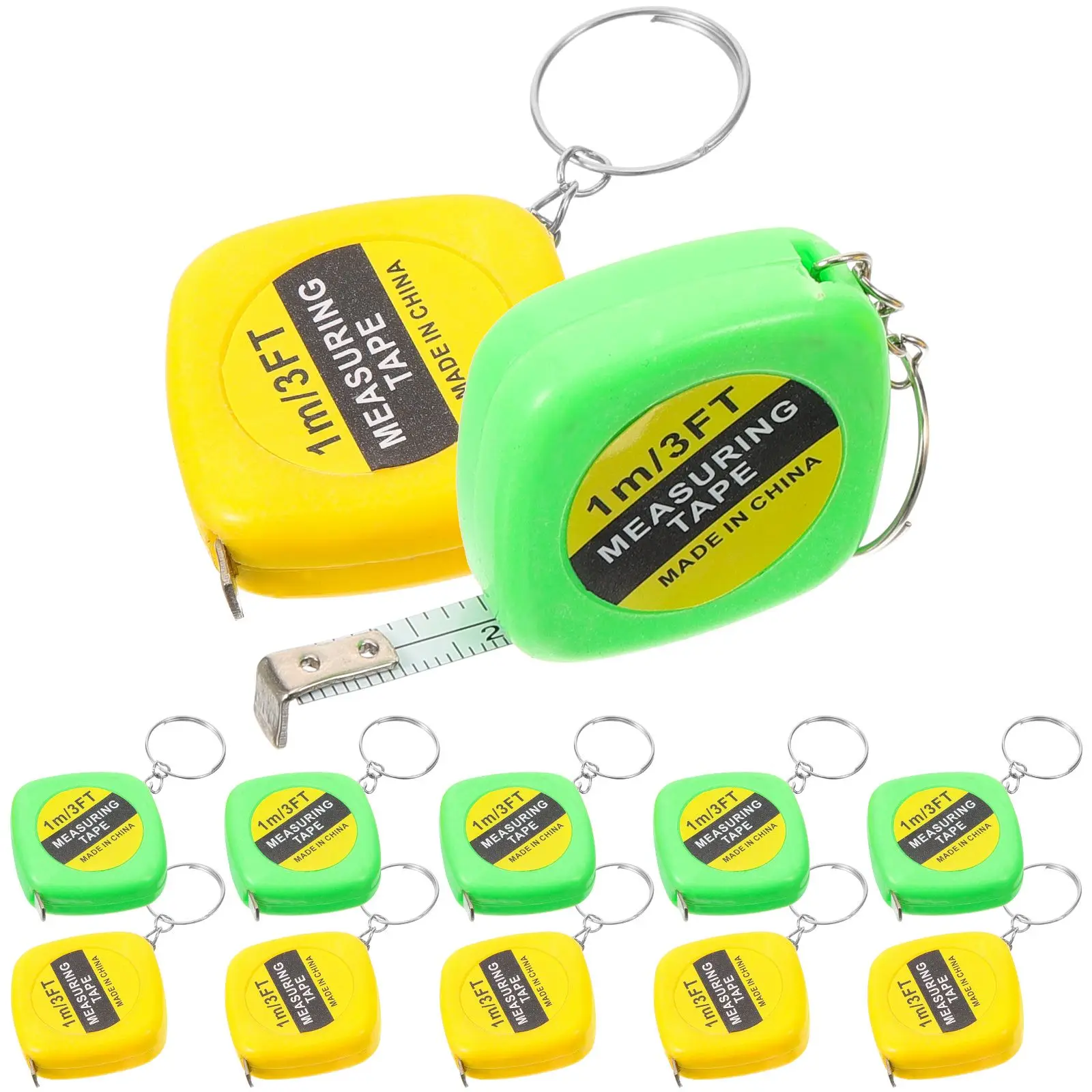 12PCS Mini Tape Measure Keychain Portable Pocket Size Clear Scale Durable Material Slide Lock Retractable Practical Home Outdoor
12PCS Mini Tape Measure Keychain Portable Pocket Size Clear Scale Durable Material Slide Lock Retractable Practical Home Outdoor