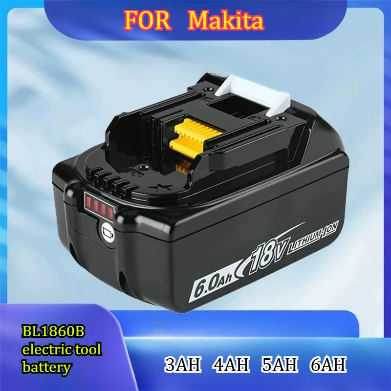6AH Compatible FOR Makita 18V Lithium Battery BL1860B Electric Tool Universal Hand Drill Electric Hammer Wrench Battery
6AH Compatible FOR Makita 18V Lithium Battery BL1860B Electric Tool Universal Hand Drill Electric Hammer Wrench Battery