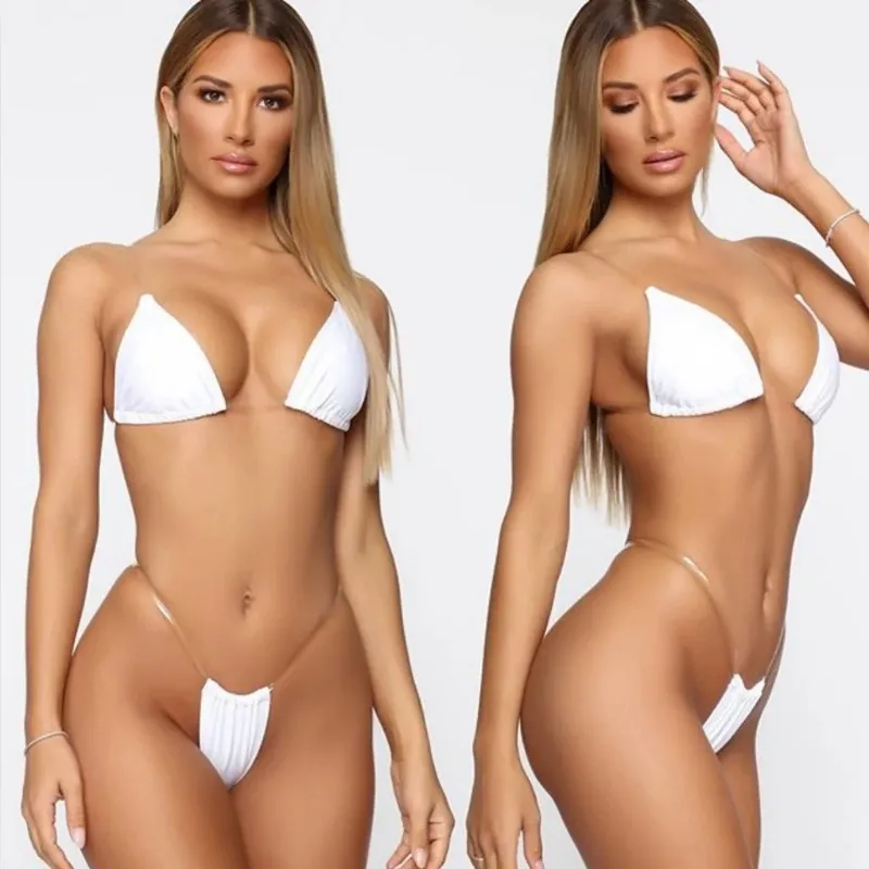 Fashion Women Sexy Lingerie Underwear Bra G-String Transparent Strap Set Micro Bikini Set Push Up Brazilian Mini Swimwear
Fashion Women Sexy Lingerie Underwear Bra G-String Transparent Strap Set Micro Bikini Set Push Up Brazilian Mini Swimwear