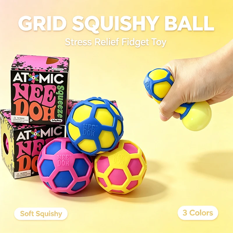 Needoh Grid Squishy Ball Set Toy Colorful Stress Soft Stretchy Relief ADHD Sensory Fidget Anxiety Calming Non-Toxic Perfect Gift
Needoh Grid Squishy Ball Set Toy Colorful Stress Soft Stretchy Relief ADHD Sensory Fidget Anxiety Calming Non-Toxic Perfect Gift