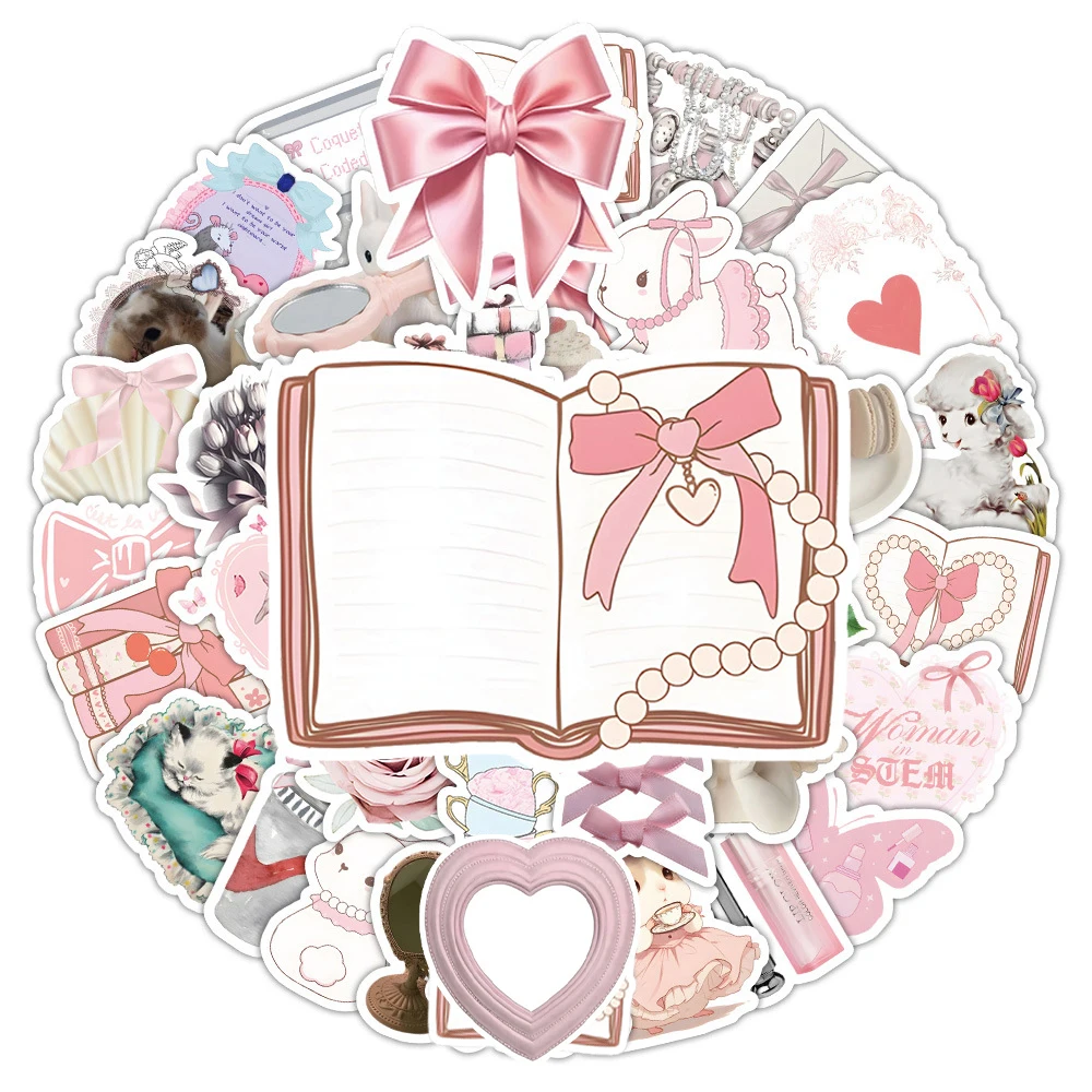 10/30/60pcs INS Style Cute Pink Coquette Stickers Aesthetic Cartoon Sticker DIY Water Bottle Notebook Phone Graffiti Decals Gift
10/30/60pcs INS Style Cute Pink Coquette Stickers Aesthetic Cartoon Sticker DIY Water Bottle Notebook Phone Graffiti Decals Gift