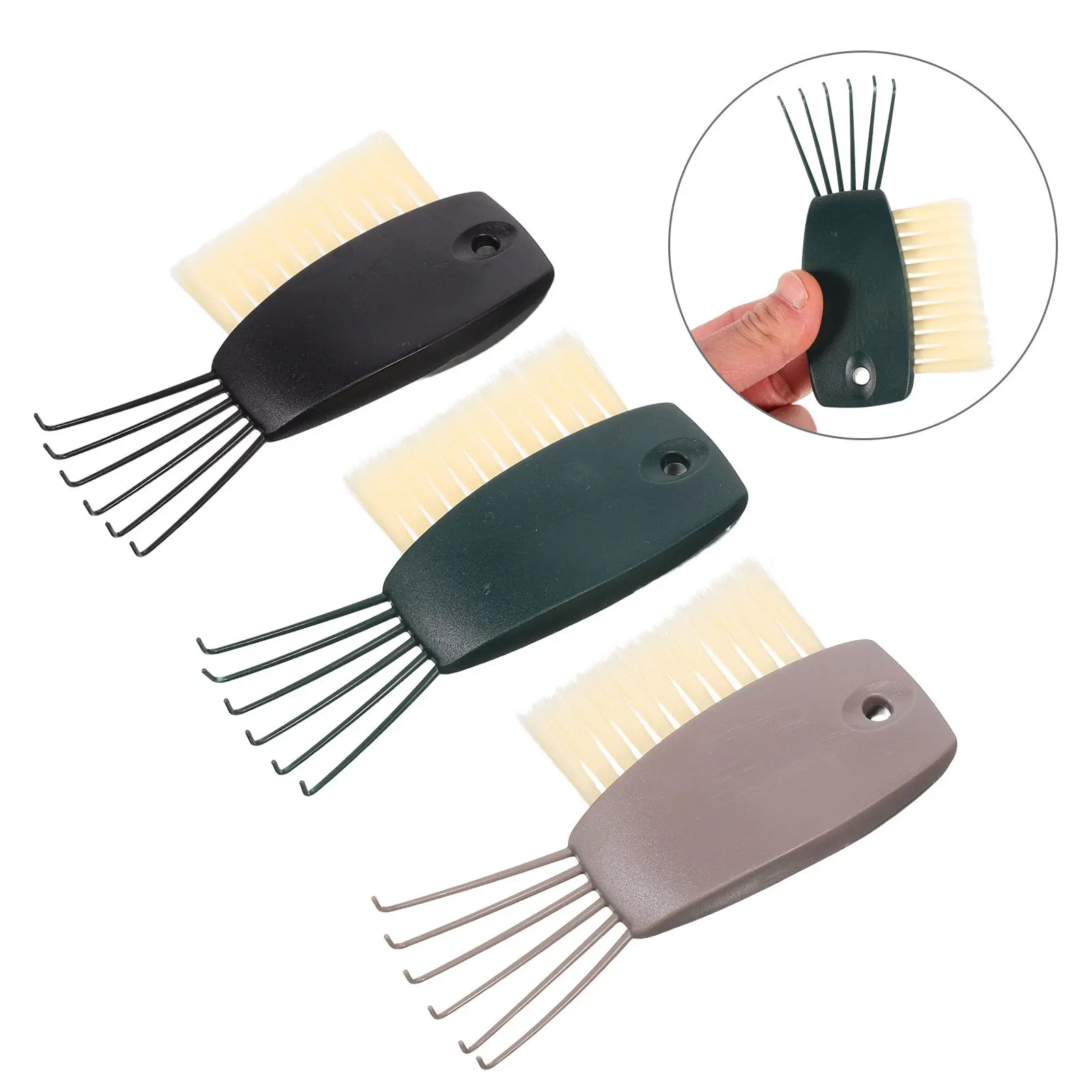 3Pcs Hairbrush Cleaning Brush Ergonomic Handle Flexible Bristles Deep Clean Comb Cleaner Tool Barbershop Home Use Hair Comb
3Pcs Hairbrush Cleaning Brush Ergonomic Handle Flexible Bristles Deep Clean Comb Cleaner Tool Barbershop Home Use Hair Comb