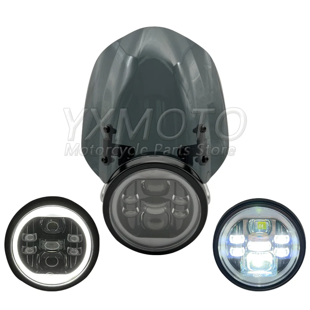 Motorcycle accessories modification round light LED headlight assembly retro headlights fit for HAOJUE TR300
Motorcycle accessories modification round light LED headlight assembly retro headlights fit for HAOJUE TR300
