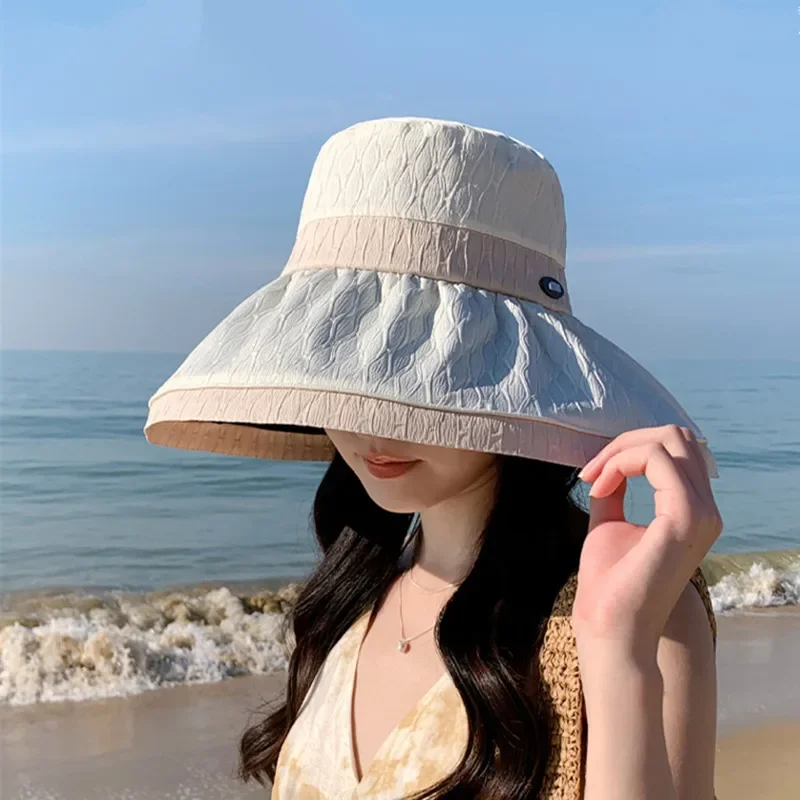 Foldable Summer New Sun Hats For Women Fashion Versatile Sunscreen Beach Hat Camping Fishing Cap Travel Hat Ladies' Party Hat
Foldable Summer New Sun Hats For Women Fashion Versatile Sunscreen Beach Hat Camping Fishing Cap Travel Hat Ladies' Party Hat