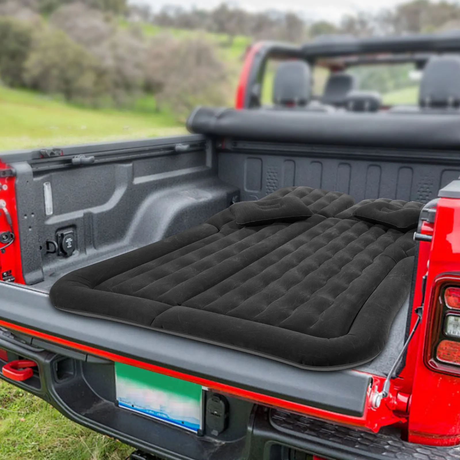 BYMAOCAR SUV Car/ Truck Bed Air Mattress 5.5 Ft W/ Air Pump & Pillow, Inflatable Flocking Air Mattresses for Camping, Travel
BYMAOCAR SUV Car/ Truck Bed Air Mattress 5.5 Ft W/ Air Pump & Pillow, Inflatable Flocking Air Mattresses for Camping, Travel